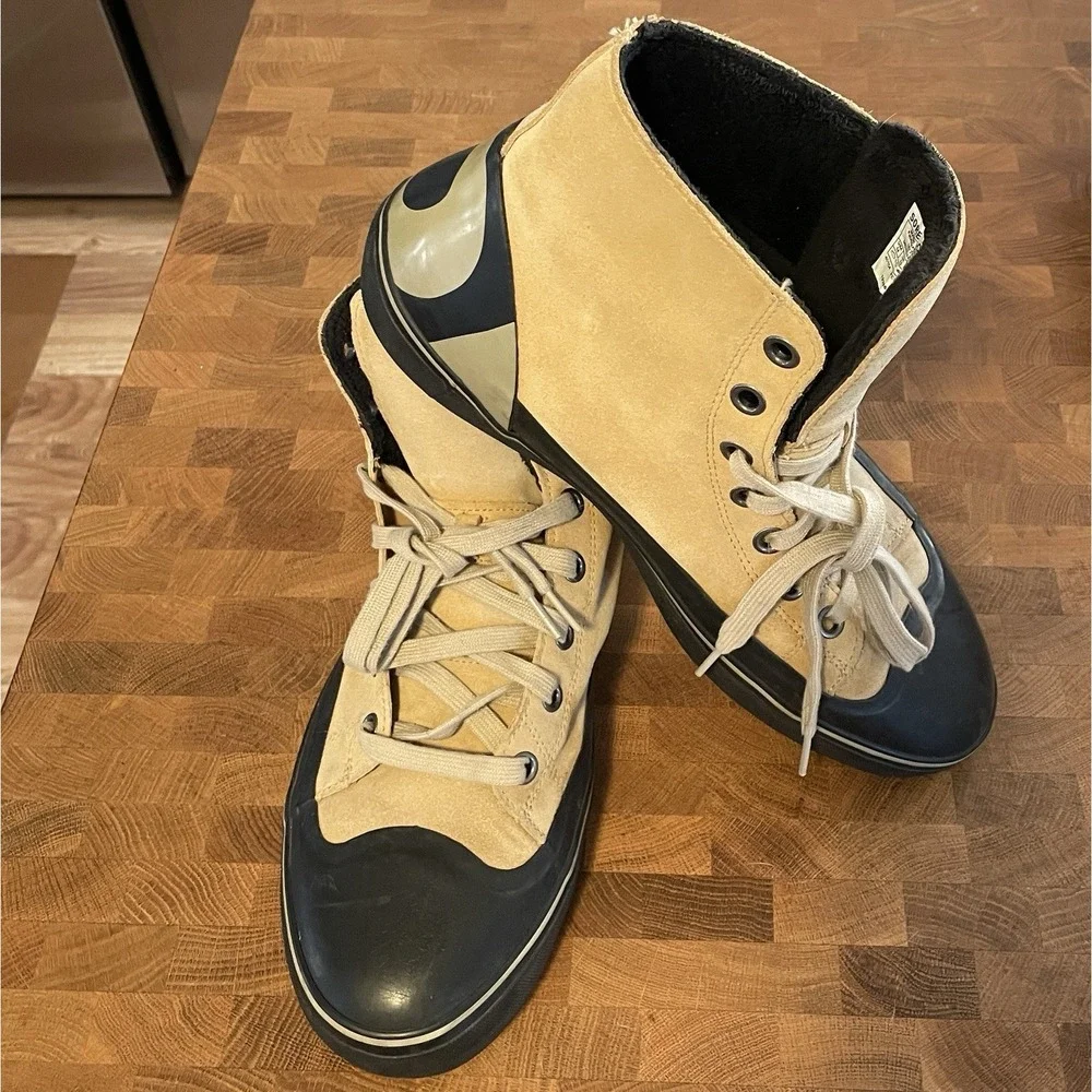 Sorel Cheyanne Metro Hi Lace Up Leather Boots Tan Beige Waterproof Men's Size 14